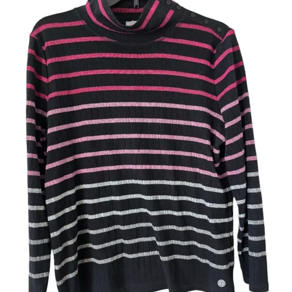NWT Talbots Ribbed Mock Turtleneck, 3x,  cotton/polyester blend.